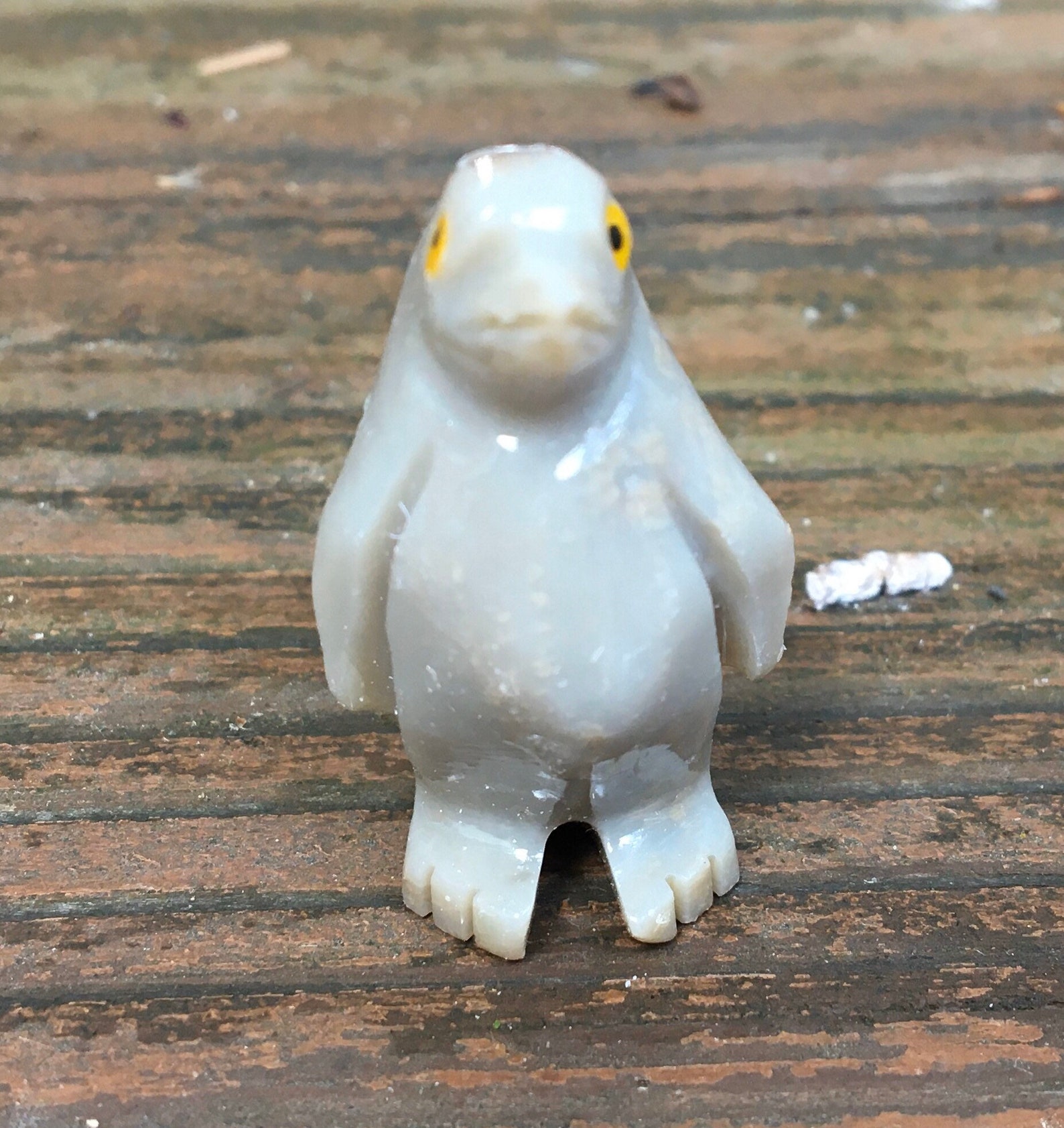 Carved Stone Penguin Soapstone Totem Animal Spirit Animal Etsy