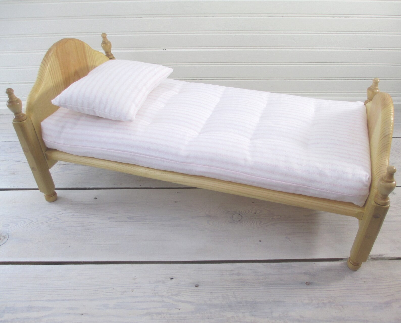 Doll Bed Mattress Pillow Set Custom Sizes Medium Doll Etsy