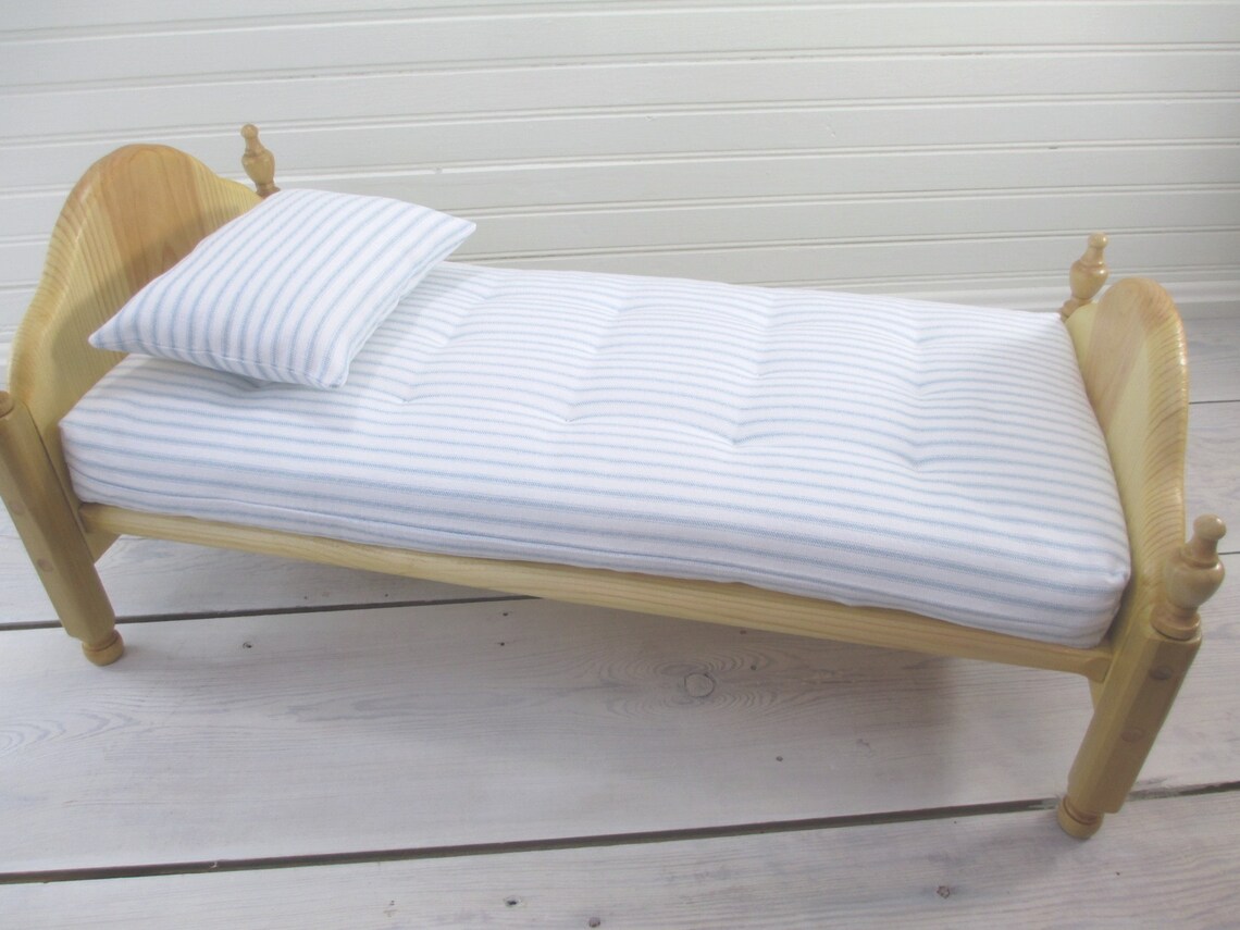 Doll Bed Mattress Pillow Set Custom Sizes Medium Doll Etsy