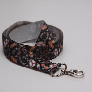 Medical Lanyard, Nurse&#39;s Lanyard, Lanyard, ID Badge and Key Holder, Break Away Lanyard, Fun Lanyard, Novelty Gift,