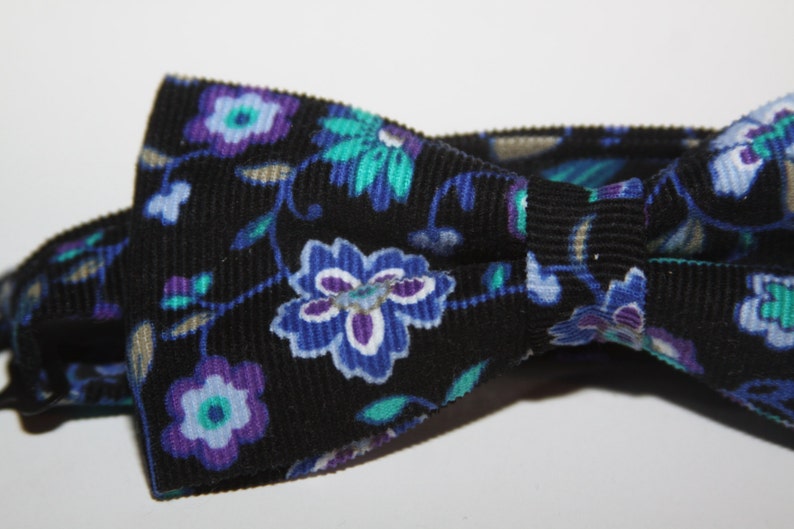 black bow tie fashion tie Mens bow tie single layer bow tie corduroy fabric flower bow tie pre tied bow tie,semi formal tie