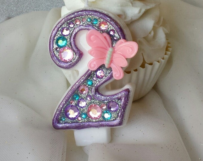 Butterfly Birthday Candle Keepsale Candle Anniversary Etsy