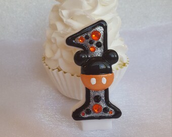 Halloween Mouse, Mickey, Minnie, birthday candle, custom candle, keepsake candle, number candle