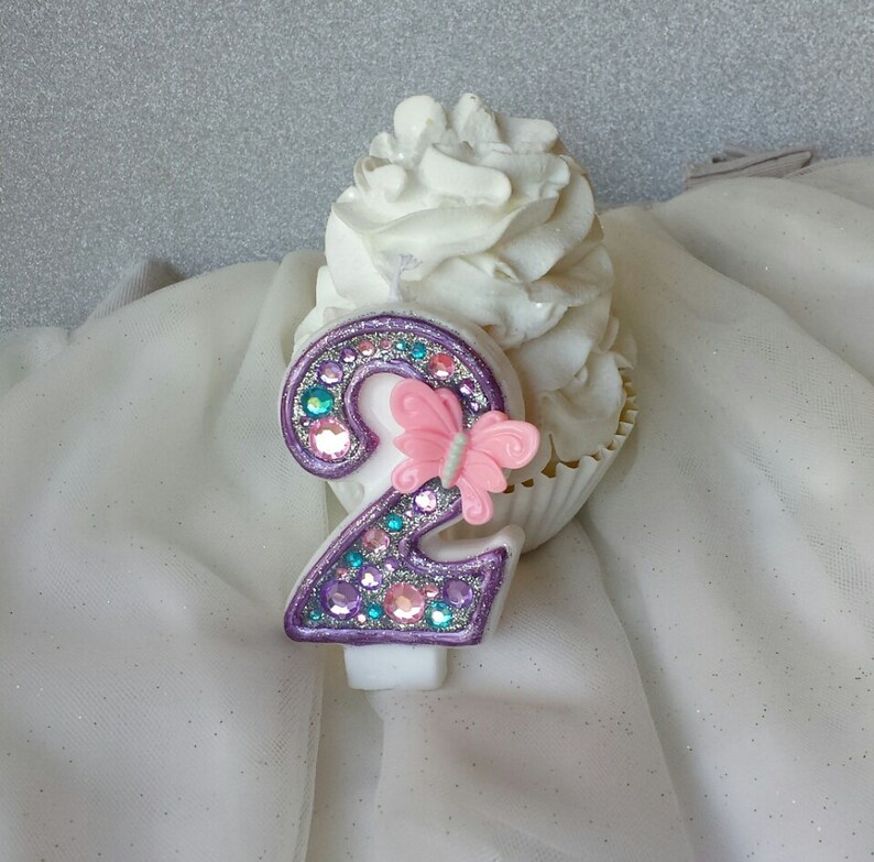 Butterfly birthday candle keepsale candle anniversary Etsy