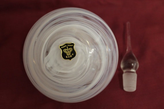 Gold Crown E&R Art Glass Crystal Swirl Gold Crown E&R Art Glass Crystal Swirl