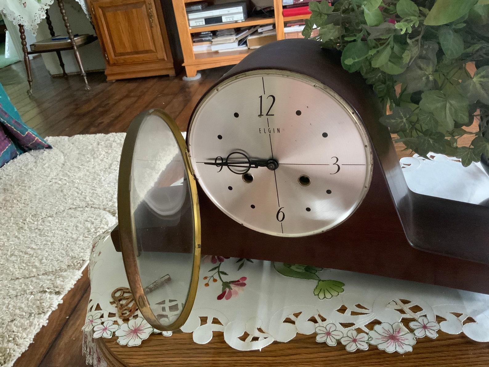 Antique Elgin 8 Day Mantle Clock With Miracle Floating Lever Etsy