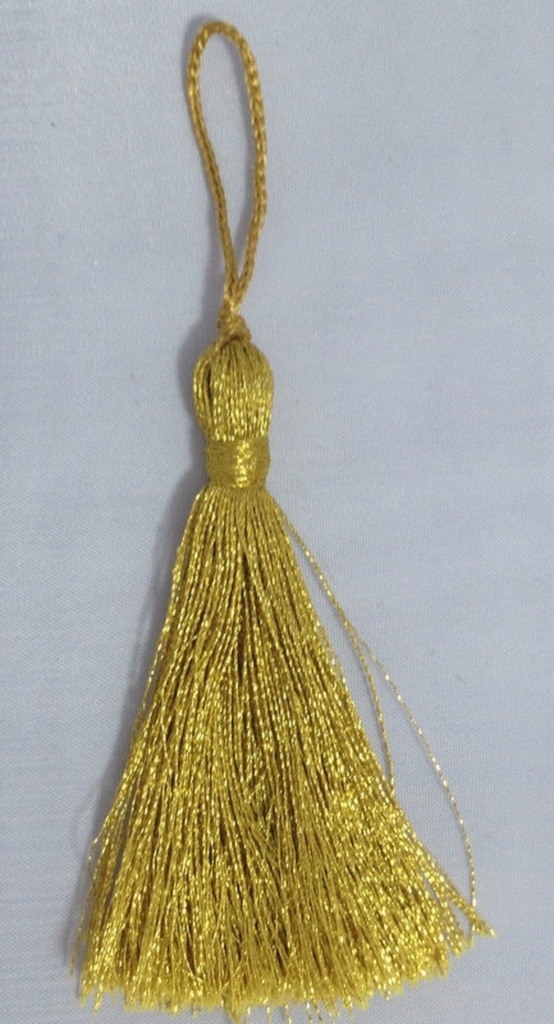 Metallic GOLD Tassel Metallic Color Short Tassel ART Thread Etsy
