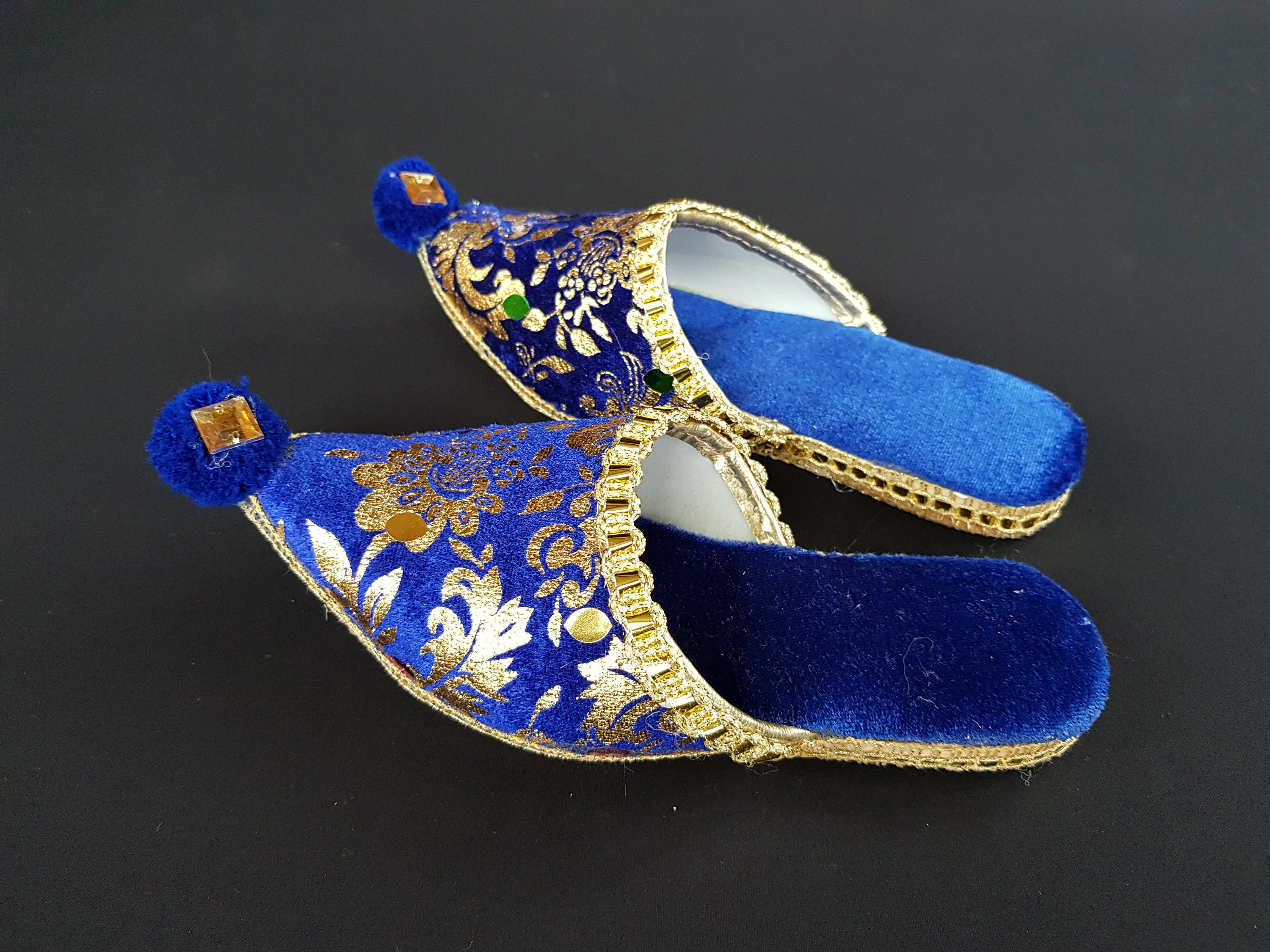 masilla miembro Araña de tela en embudo Zapatillas turcas brillo y brillo Zapatos étnicos Sandalias - Etsy España