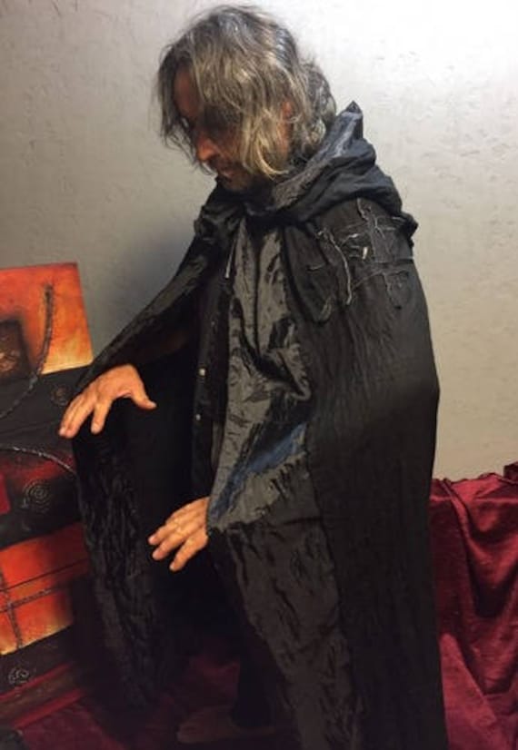 Cool Hoodie Polyester Cloak Cape Vampire Wizard Kids Adult Cosplay Charm