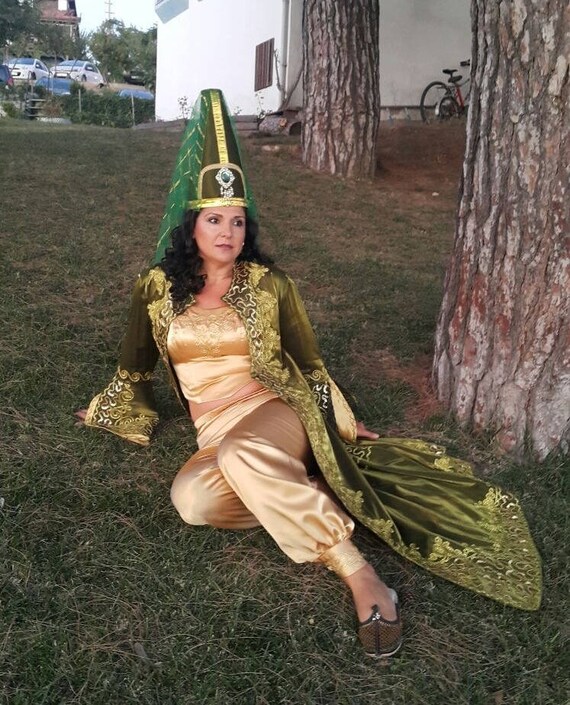 Green Wedding Suit Ethnic Turkish Clothing Traditional Turkish