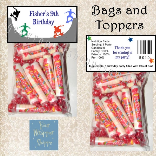 Skateboard Party Favors Etsy