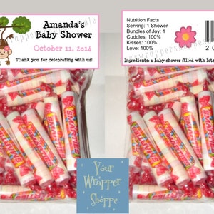 MOD MONKEY Baby Shower 1st Birthday Party Favors Bags and Toppers Personalized Custom
