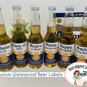 Custom Corona Beer Labels ~ Perfect for Mother's Day ~ Printed and Shipped Waterproof Vinyl ~ FREE SHIPPING!