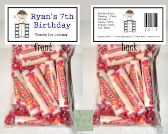 KARATE KIDS Bags and Toppers Personalized Custom Party Favors