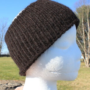 Black Alpaca Ear Warmers, Alpaca Ear Warmers, Black Alpaca Headband, Alpaca Headband, Farm Raised, Natural Color image 1