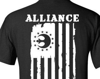 Rebel Alliance Patriotic Rebel Logo Republic  Star Wars American Flag Freedom Colonies Disney Shirt for Family Vacation Patriotic Restore