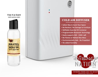 Cold Air Essential Oil Diffuser with Free 4 Oz Park Scented Oil Waterless Refillable Disney Park Scents Disney Gift Ideas Aromatherapy Home