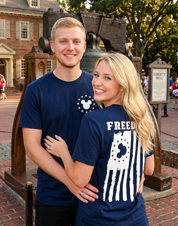 Mickey American Flag Freedom Disney Men Vacation Shirt 13 Colonies Family Vacation Patriotic USA American Honor Disneyland Walt Disney World