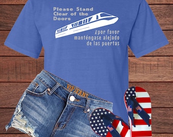 Disney Monorail T-Shirt - Celebrate the magic of Disney transport with this iconic monorail design. Perfect for fans and park-goers!
