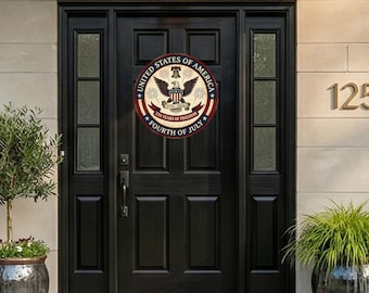 Colgante para puerta de los Estados Unidos de América, letrero de 250 años de libertad, decoración del 250 aniversario de EE. UU., 1776-2026, regalo patriótico para el hogar del 4 de julio