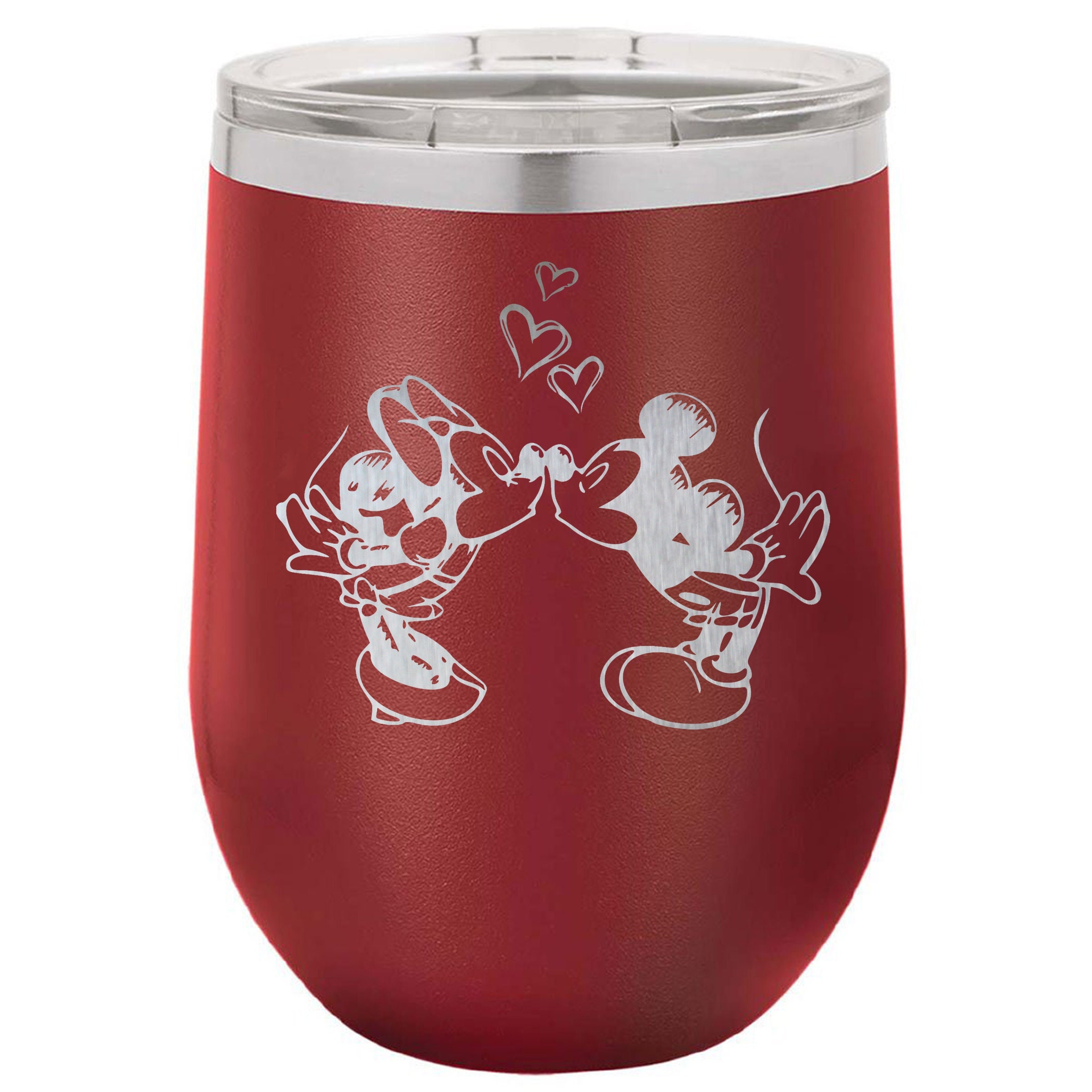 Corkcicle Disney Minnie Mouse Red Stainless Stemless Cup Tumbler Wine 12oz  NEW