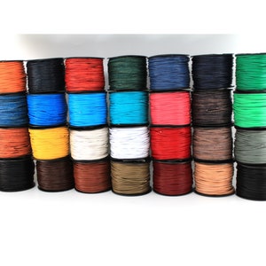1,5 mm premium echt rond leren koord op maat gesneden of per spoel op rol natuurlijk normaal metallic 25+ kleuren beschikbaar en groeiend
