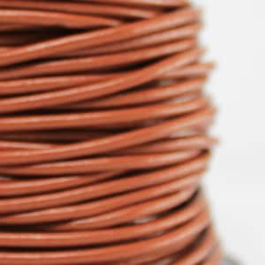 10 Meters of 2MM Light Brown Genuine Leather Cord Lace (10 yards) (10m)