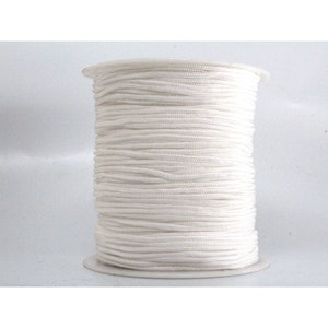 280m 1mm Nylon Rope Cord Large Spool Roll Knotting Braided Rattail ...