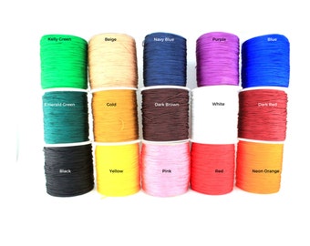 280m 1mm Nylon Rope Cord Large Spool Roll Knotting Braided Rattail String Thread Wire For Jewelry Making DIY Projects