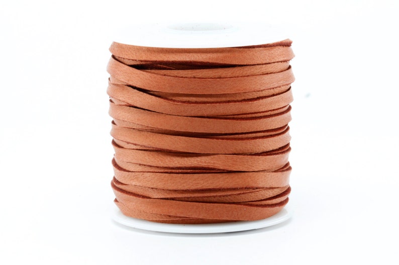 316 Inch 5MM Spool of Brown Deerskin Leather Lace 50ft Roll