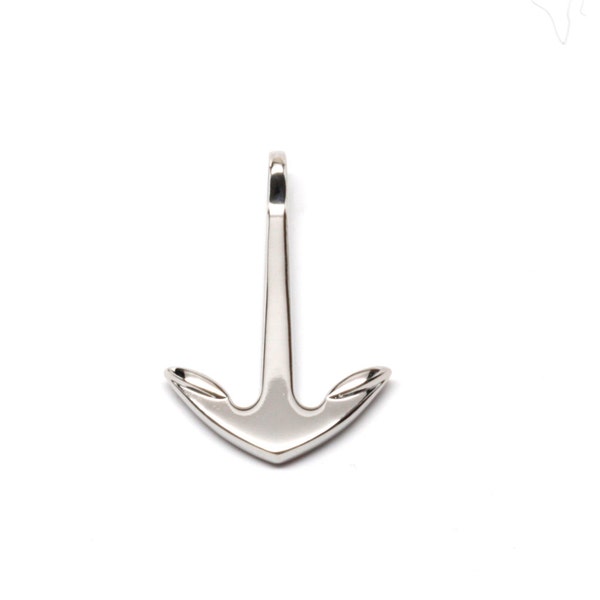 Silver Anchor Charm for DIY Bracelet & Jewelry Making