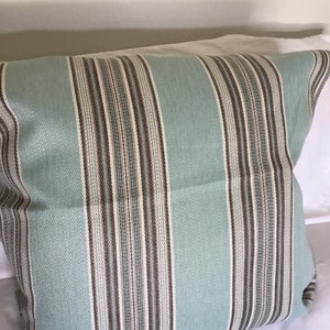 Casual teal stripes by Kravet