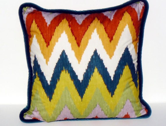 Adras ikat pillow cover Indigo Adras Ikat Cushion | Pillows