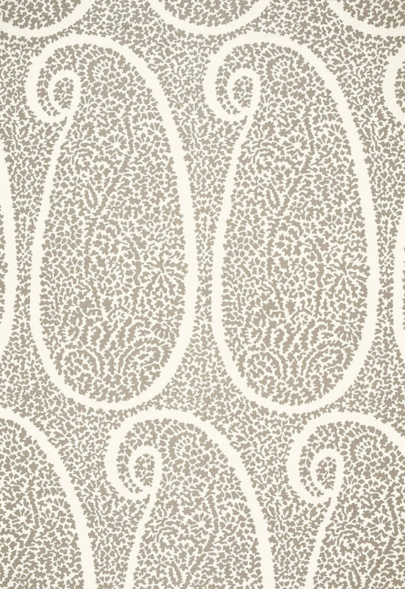 Ambala Paisley in Oyster by Schumacher , choice of size with coordinating backing