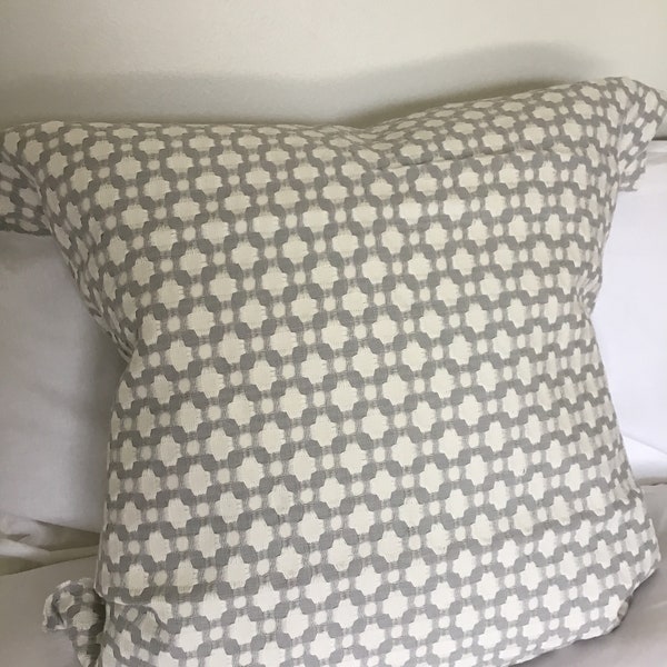 Celerie Kemble - Betwixt in Zinc/Blanc-This listing is for one Pillow.