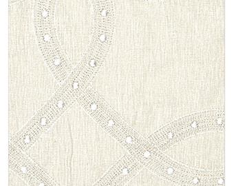 Salina Ribbon i vitt/Anna French-av Thibaut - En kudde