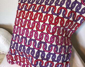 Loop De Loop Print in Cerise- Trina Turk-Indoor/Outdoor-One Pillow