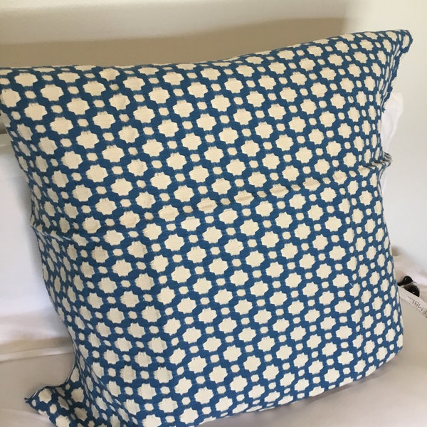 Betwixt in Water/Natural by Celerie Kemble This listing is for one 20 x 20 inch Pillow.