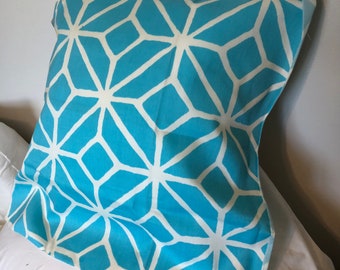 Trellis Print in Pool- Trina Turk-Indoor/Outdoor-One Pillow