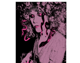 the Cramps Poster  /psychobilly / Poison Ivy / punk/ rockabilly / / Hardison L Collins / Bmovie / lowbrow/ medusa /  #HLC3