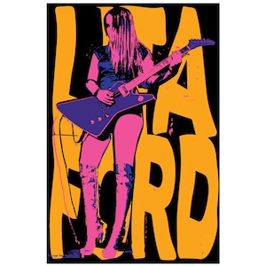 The Runaways/ Lita Ford// punk rock/ Glam/ Años 70/ Póster punk/ 30 x 45 cm / Hardison L Collins III #HLC3