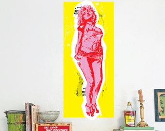 Blondie poster / Debbie Harry /Punk Poster  / Punk / Blondie / punk girl / Punk Gift / lowbrow / PoP Art /Hardison L Collins III  #HLC3