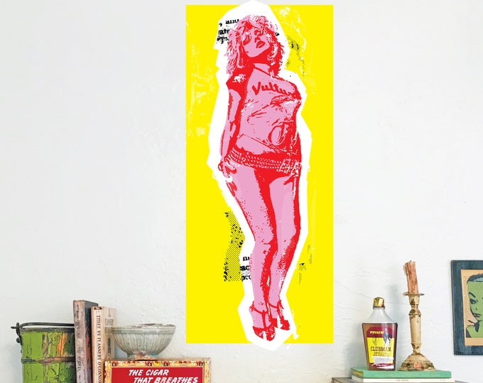 Debbie Harry Blondie Poster: Original Punk Pop Art Print 8"x18"