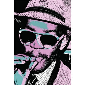 Fab 5 Freddy / Hip Hop / graffiti / Yo! Mtv Raps / art print/ lowbrow  / Hardison L Collins III  #HLC3