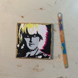 Handmade Bladerunner Art Magnet: Pris Daryl Hannah, Punk Lowbrow (4inx4in)