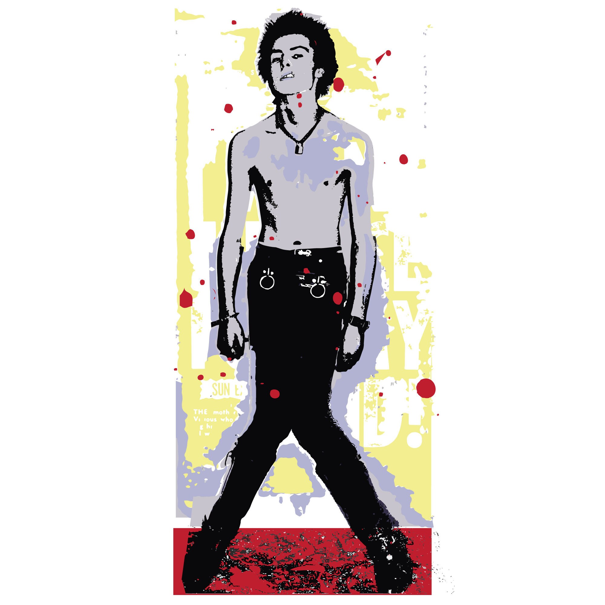 Sid Vicious Poster / Punk Poster /sex Pistols / Lowbrow /hardison
