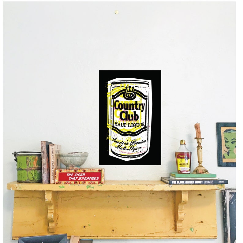 Malt Liquor Drunk Beer art Hardison L Collins III LowBrow Country Club Malt Liquor trashy punk pop art