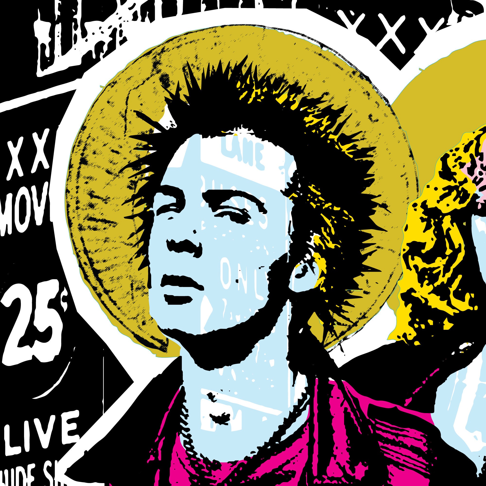 Sid Vicious Picture Poster Music Punk Rock Art EMI Framed Print Sex Pistols 