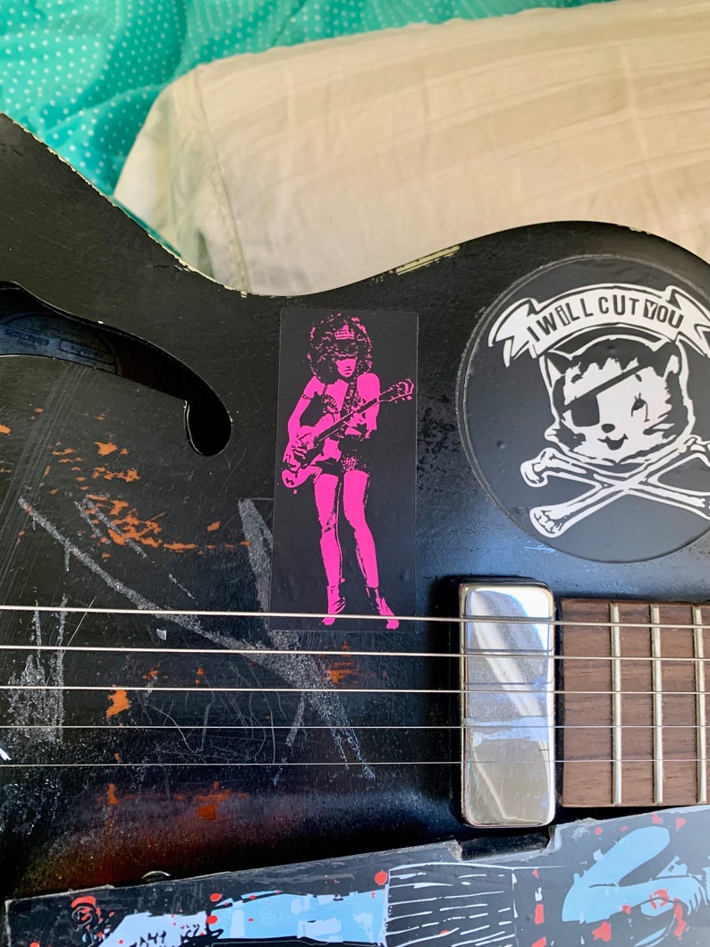 the Cramps-sticker / Poison Ivy / punk/ rockabilly /psychobilly / Hardison L Collins III / Bmovie / lowbrow/ medusa / #HLC3 afbeelding 3
