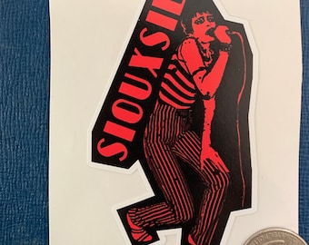 Siouxsie and the Banshees sticker  / Punk art / Gothic art /  Siouxsie and the Banshees / Punk Girl / lowbrow / punk gift / small sticker